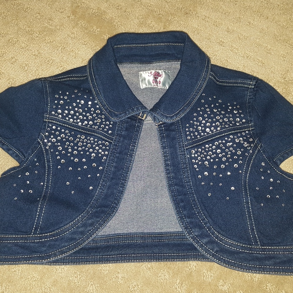 Justice Denim Vest Size 8/10 New